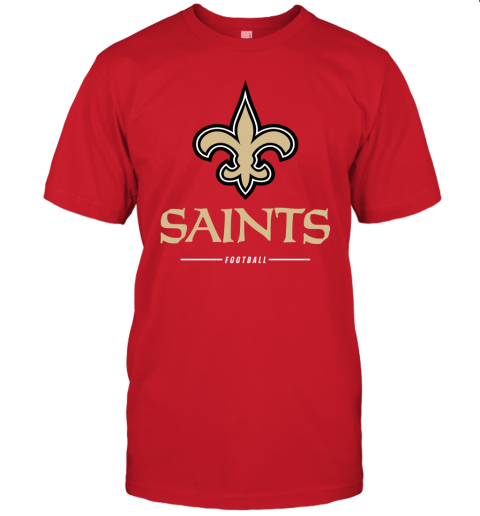 r7lt orleans saints nfl pro line black team lockup jersey t shirt 60 front red