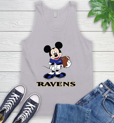 NFL Football Baltimore Ravens Cheerful Mickey Mouse Shirt Tank Top 4