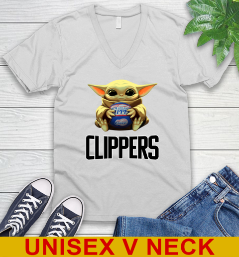 NBA Basketball LA Clippers Star Wars Baby Yoda Shirt 49