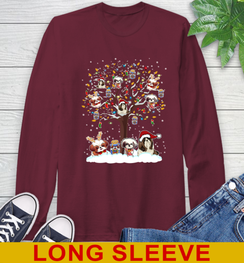 Shih Tzu dog pet lover light christmas tree shirt 202