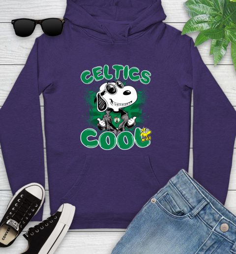 NBA Basketball Boston Celtics Cool Snoopy Shirt Youth Hoodie 5