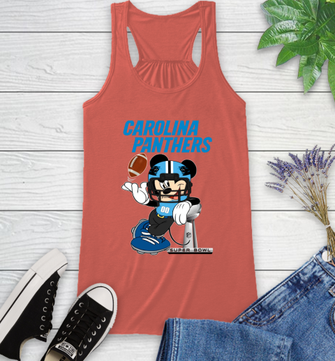 NFL Carolina Panthers Mickey Mouse Disney Super Bowl Football T Shirt Racerback Tank 4