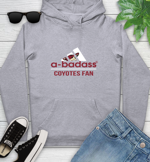 NHL A Badass Arizona Coyotes Fan Adidas Hockey Sports Youth Hoodie 6