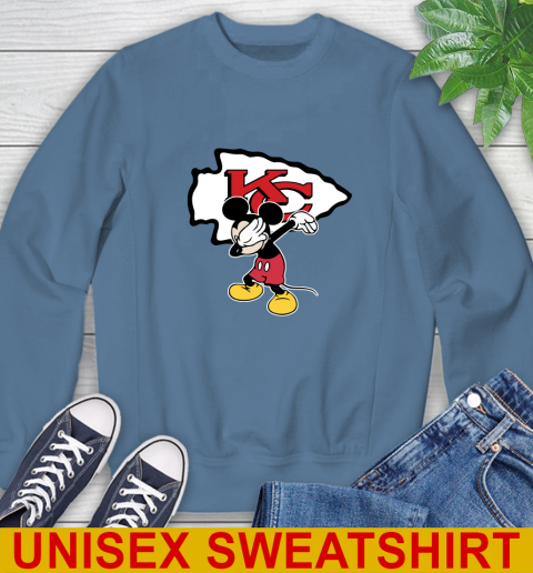 Kansas City Chiefs NFL Football Dabbing Mickey Disney Sports Sweatshirt 8