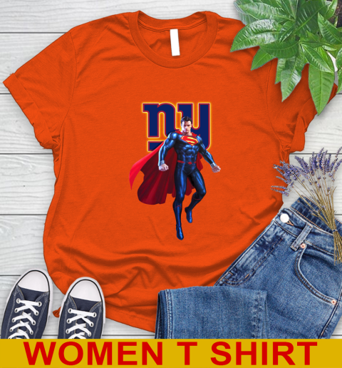 NFL Superman DC Sports Football New York Giants Women's T-Shirt 4