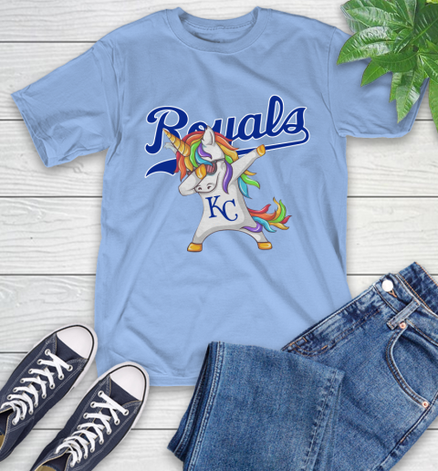 Kansas City Royals MLB Baseball Funny Unicorn Dabbing Sports T-Shirt 23