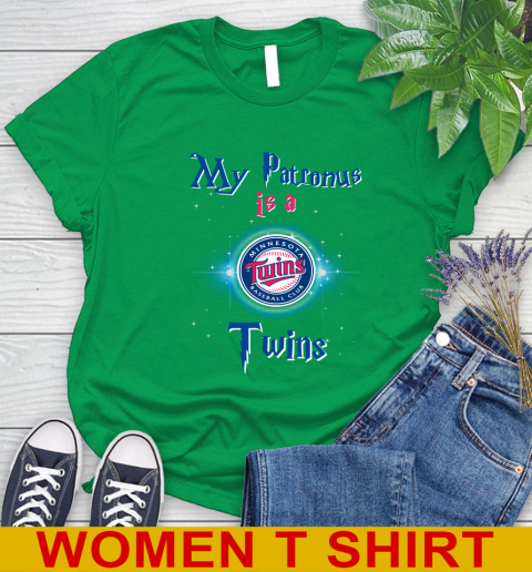 MLB Baseball Harry Potter My Patronus Is A Minnesota Twins Women's T-Shirt 7