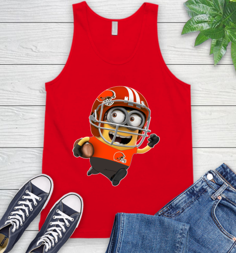 NFL Cleveland Browns Minions Disney Football Sports Tank Top 6