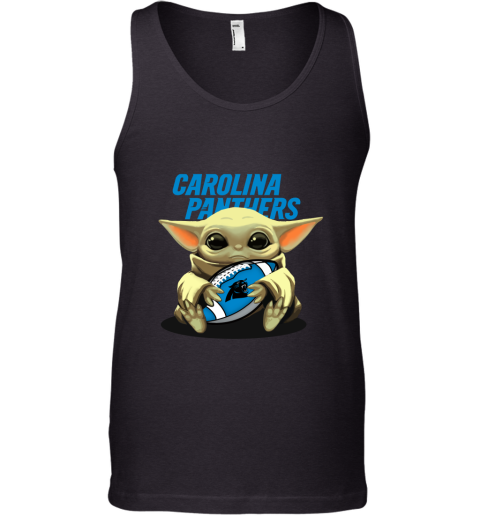 Baby Yoda Loves The Carolina Panthers Star Wars NFL Tank Top