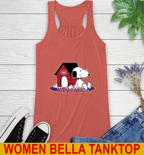 NHL Hockey Montreal Canadiens Snoopy The Peanuts Movie Shirt Racerback Tank 4