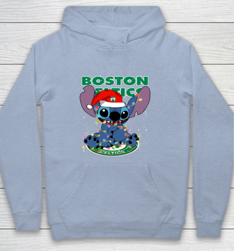 Boston Celtics NBA noel stitch Basketball Christmas Youth Hoodie 5