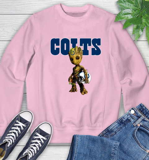 Indianapolis Colts NFL Football Groot Marvel Guardians Of The Galaxy Sweatshirt 9