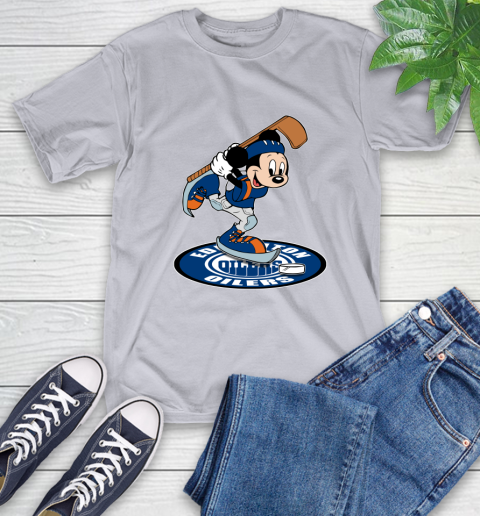 NHL Hockey Edmonton Oilers Cheerful Mickey Disney Shirt T-Shirt 6