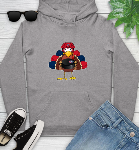 Columbus Blue Jackets Turkey Thanksgiving Day Youth Hoodie 7 Columbus Blue Jackets Turkey Thanksgiving Day Youth Hoodie - Image 7