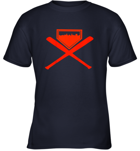 610b plate vintage sf skyline shirt san francisco baseball home youth t shirt 26 front navy