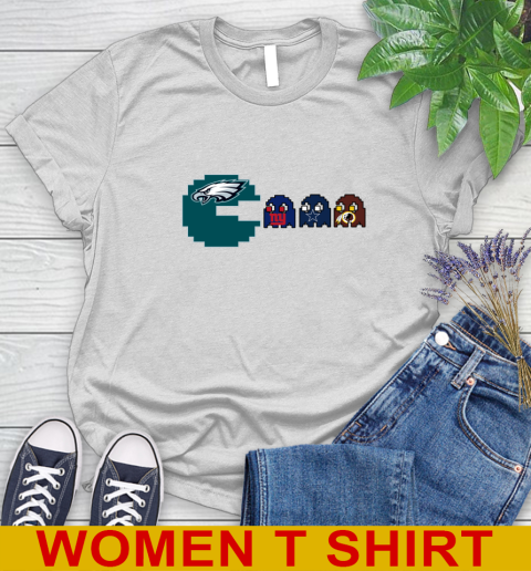 Philadelphia Eagles NFL Football Pac Man Champion Women's T-Shirt