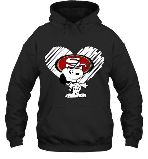 A Happy Christmas With San Francisco 49ers Snoopy Hoodie