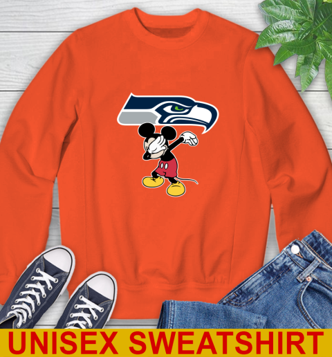 Seattle Seahawks NFL Football Dabbing Mickey Disney Sports Sweatshirt 4
