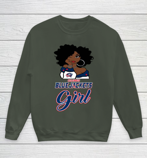 Columbus Blue Jackets Girl NHL Youth Sweatshirt 10