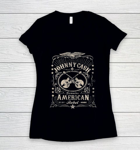 American Cash Memphis outlaw Retro Women's V-Neck T-Shirt