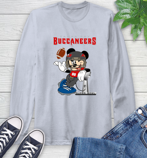NFL Tampa Bay Buccaneers Mickey Mouse Disney Super Bowl Football T Shirt Long Sleeve T-Shirt 6