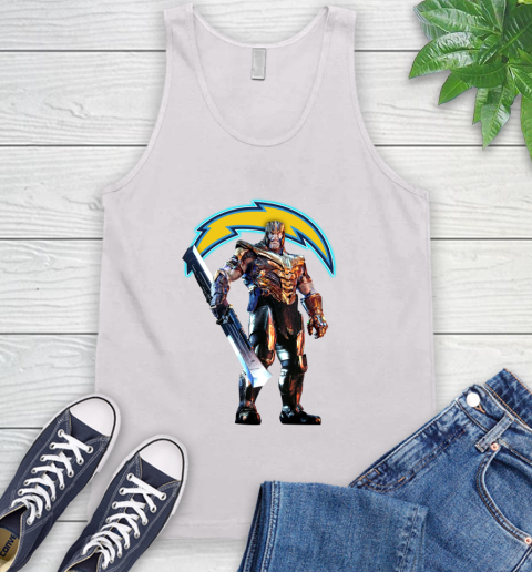 NFL Thanos Gauntlet Avengers Endgame Football San Diego Chargers Tank Top