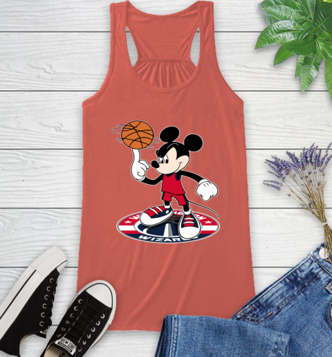 NBA Basketball Washington Wizards Cheerful Mickey Disney Shirt Racerback Tank 4