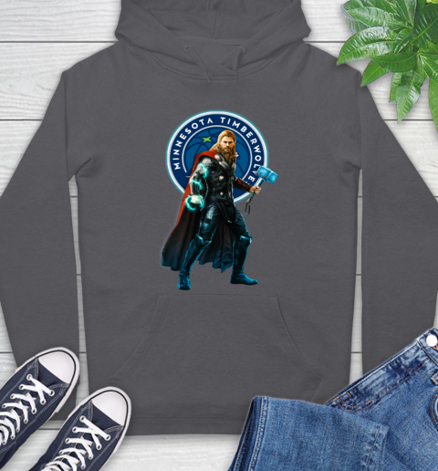 NBA Thor Avengers Endgame Basketball Minnesota Timberwolves Hoodie 7