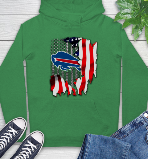 Buffalo Bills NFL Football American Flag Hoodie 8