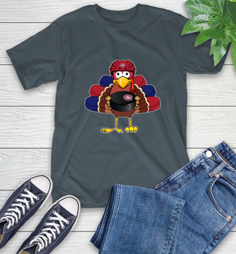 Montreal Canadiens Turkey Thanksgiving Day T-Shirt 9