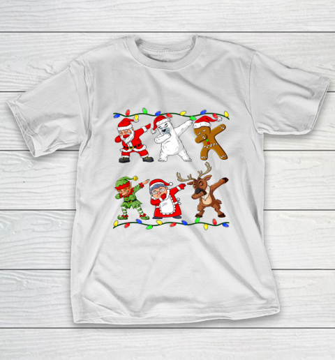 Christmas Dabbing Santa Elf And Friends Boys Kids Dab Xmas T-Shirt