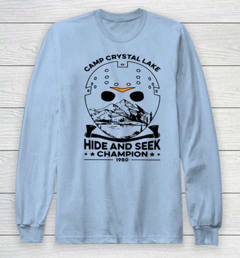 Camp Hide And Seek Champion Crystal Lake 1980 Halloween Long Sleeve T-Shirt 5