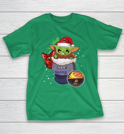 Phoenix Suns Christmas Baby Yoda Star Wars Funny Happy NBA T-Shirt