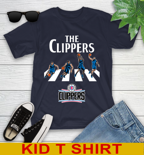 NBA Basketball LA Clippers The Beatles Rock Band Shirt Youth T-Shirt 2