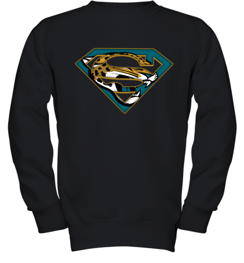 We Are Undefeatable Jacksonville Jaguars x Superman NFL Youth Sweatshirt