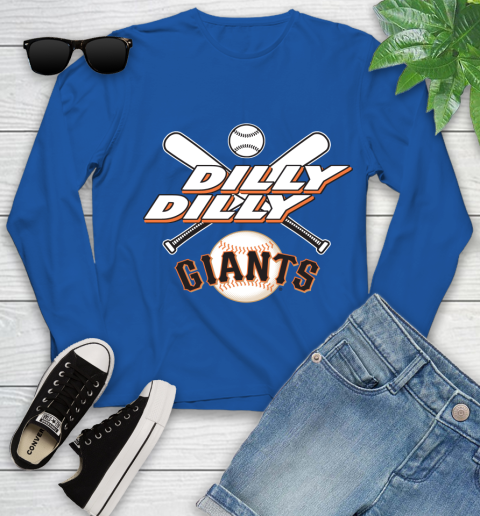 MLB San Francisco Giants Dilly Dilly Baseball Sports Youth Long Sleeve 9