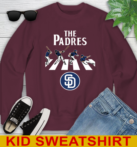 MLB Baseball San Diego Padres The Beatles Rock Band Shirt Youth Sweatshirt 4