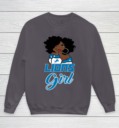 Detroit Lions Girl NFL Youth Sweatshirt - Image 7