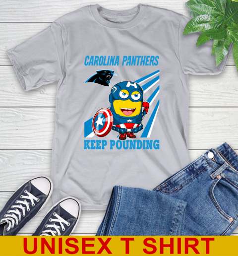 NFL Football Carolina Panthers Captain America Marvel Avengers Minion Shirt T-Shirt 5