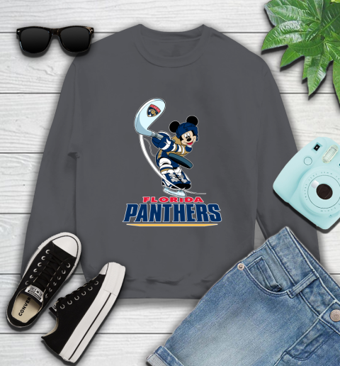 NHL Hockey Florida Panthers Cheerful Mickey Mouse Shirt Sweatshirt 6
