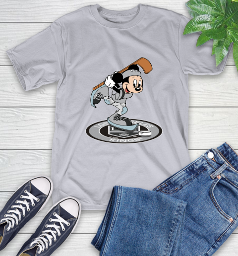NHL Hockey Los Angeles Kings Cheerful Mickey Disney Shirt T-Shirt 6