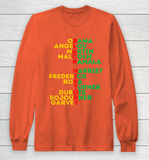 Black History Month Dream Like Leaders African American Love Long Sleeve T-Shirt 3