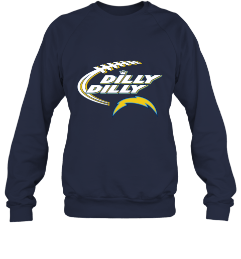 NFL Los Angeles Chargers Dilly Dilly Football Sports utRBX07yZlR sweatshirt 35 95 151514 front navy