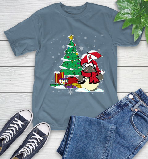 New Jersey Devils NHL Hockey Cute Tonari No Totoro Christmas Sports T-Shirt 8