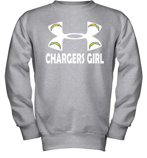 NFL Los Angeles Chargers Girl Under Armour Football Sports wFkA5zjJquO youth sweatshirt 47 95 151514 front sport grey