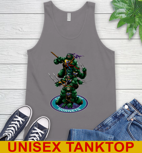 NBA Basketball Charlotte Hornets Teenage Mutant Ninja Turtles Shirt Tank Top 7
