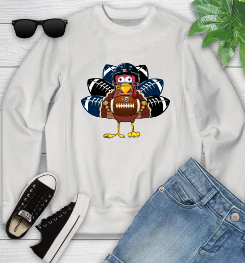 Los Angeles Rams Turkey Thanksgiving Day Youth Sweatshirt