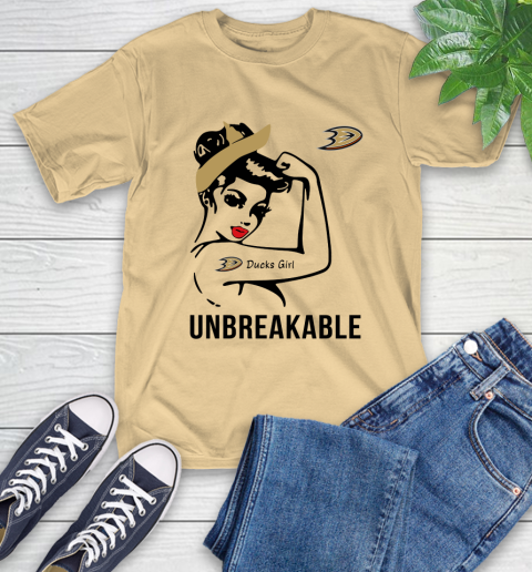 NHL Anaheim Ducks Girl Unbreakable Hockey Sports T-Shirt 6
