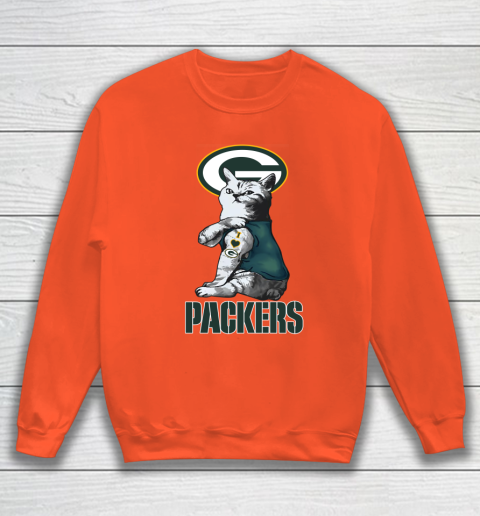 NFL Football My Cat Loves Green Bay Packers Sweatshirt 3