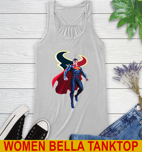 NFL Superman DC Sports Football Houston Texans Racerback Tank